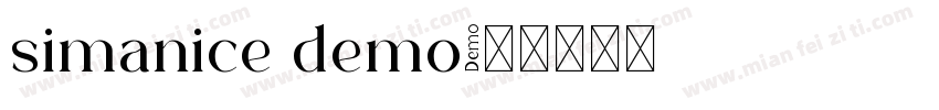 simanice demo字体转换